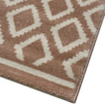 Beauty Home Πατάκι Vibe Art 9575 67x150 Pink White Ροζ Λευκό - Image 3