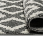 Beauty Home Πατάκι Vibe Art 9576 67x150 Grey White Γκρι Λευκό - Image 2