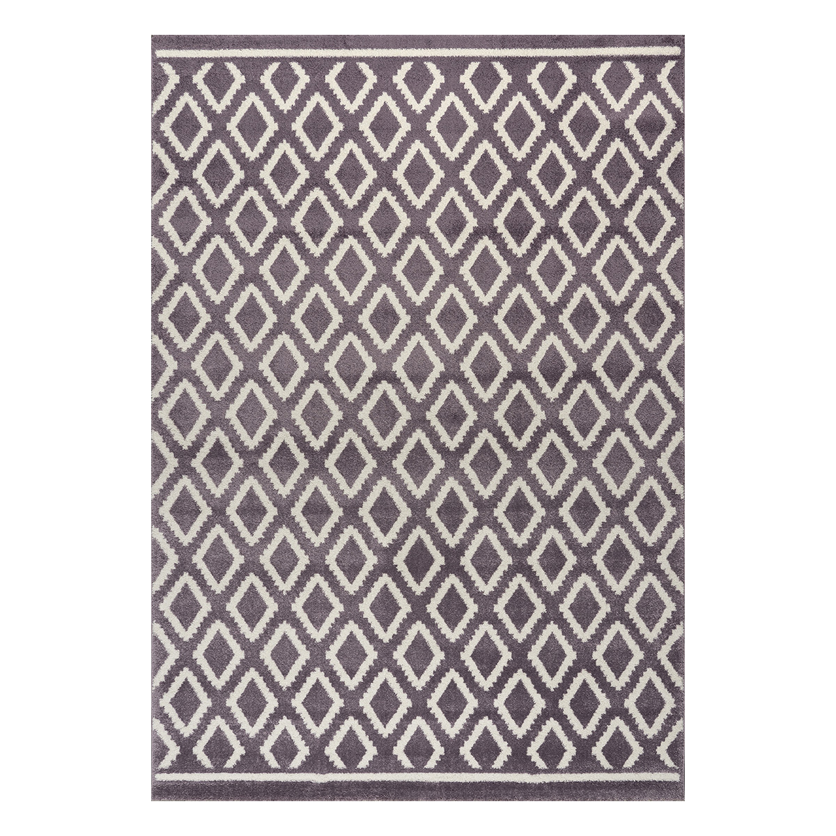 9578 Beauty Home Πατάκι Vibe Art 9578 67x150 Lila White Λιλά Λευκό - Image 1