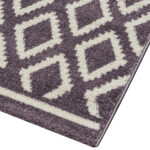 Beauty Home Πατάκι Vibe Art 9578 67x150 Lila White Λιλά Λευκό - Image 3