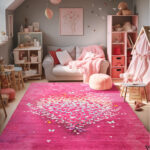 Beauty Home Χαλί παιδικό Fun Art 9589 135x180 Φουξ - Image 2