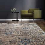 Beauty Home Πατάκι Bliss Art 9625 67x220 Μπεζ,Μόκα,Μπλε