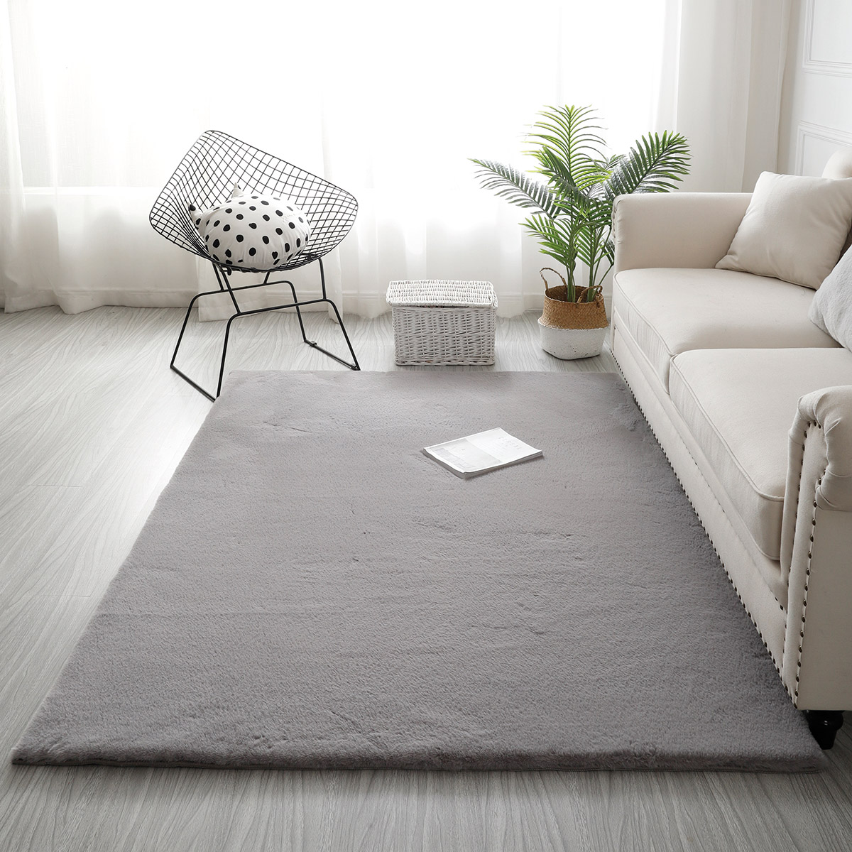 9643 Beauty Home Χαλί Rabbit Art 9643 Γκρι - Image 1