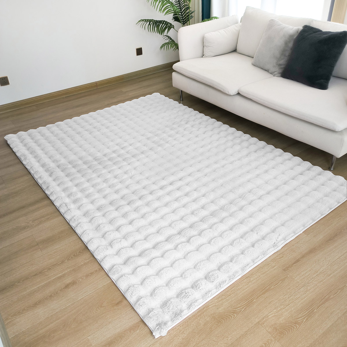 9661 Beauty Home Χαλί Bubble Art 9661 Λευκό - Image 1