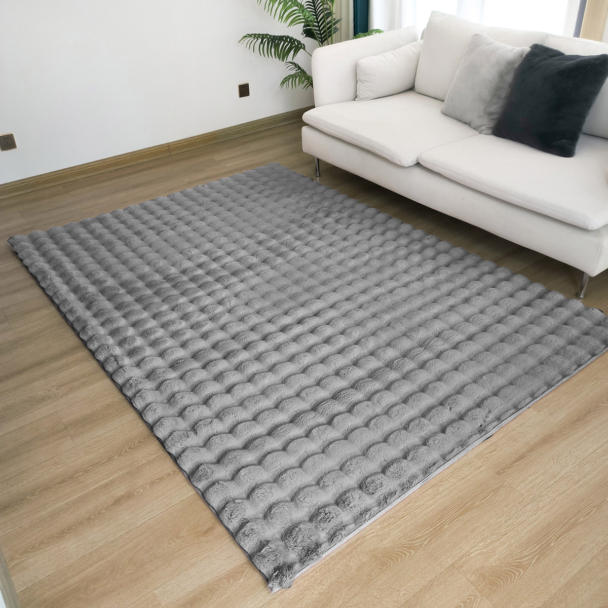 9664 Beauty Home Χαλί Bubble Art 9664 155x230 Γκρι - Image 1