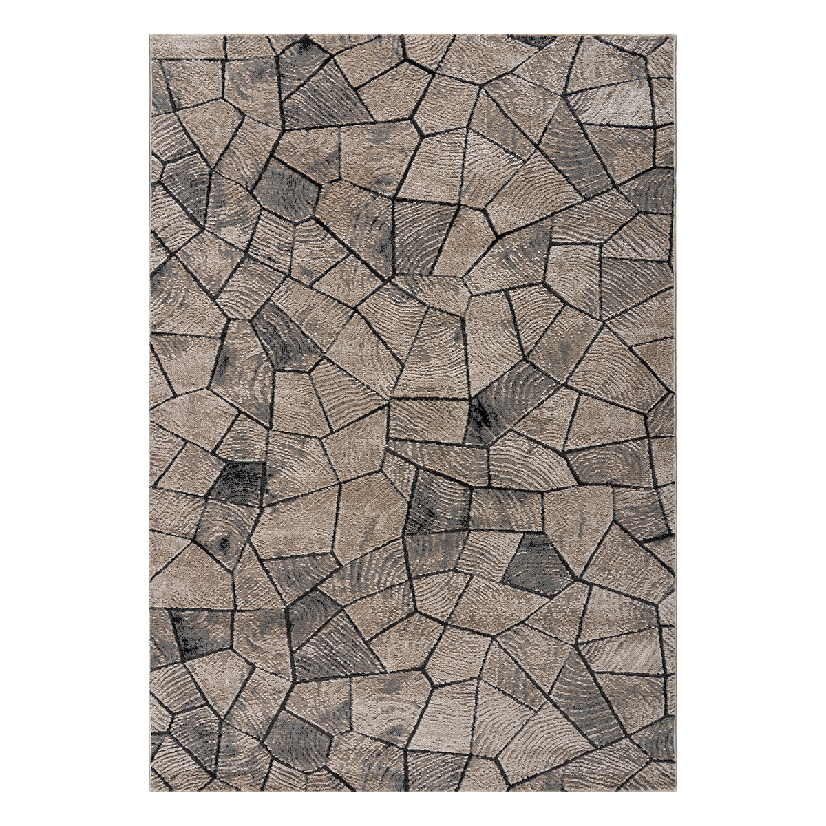 9837 Beauty Home Διάδρομος με το μέτρο Serena Art 9837 67cm Μπεζ,Γκρι - Image 1