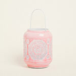 Beauty Home ΦΑΝΑΡΙ ΜΕΤΑΛΙΚΟ ΡΟΖ 15 x 20 cm