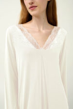 Γυναικείο Νυχτικό Micromodal με Πιέτα - Image 3