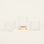 Beauty Home ΚΗΡΟΠΗΓΙΟ ΔΙΑΦΑΝΟ / ΧΡΥΣΟ Ø7×8,2cm - Image 2