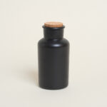 Beauty Home ΜΠΟΥΚΑΛΑΚΙ ΜΑΥΡΟ ΜΑΤ ΜΕ ΦΕΛΛΟ 17 x 8 cm 500 ml