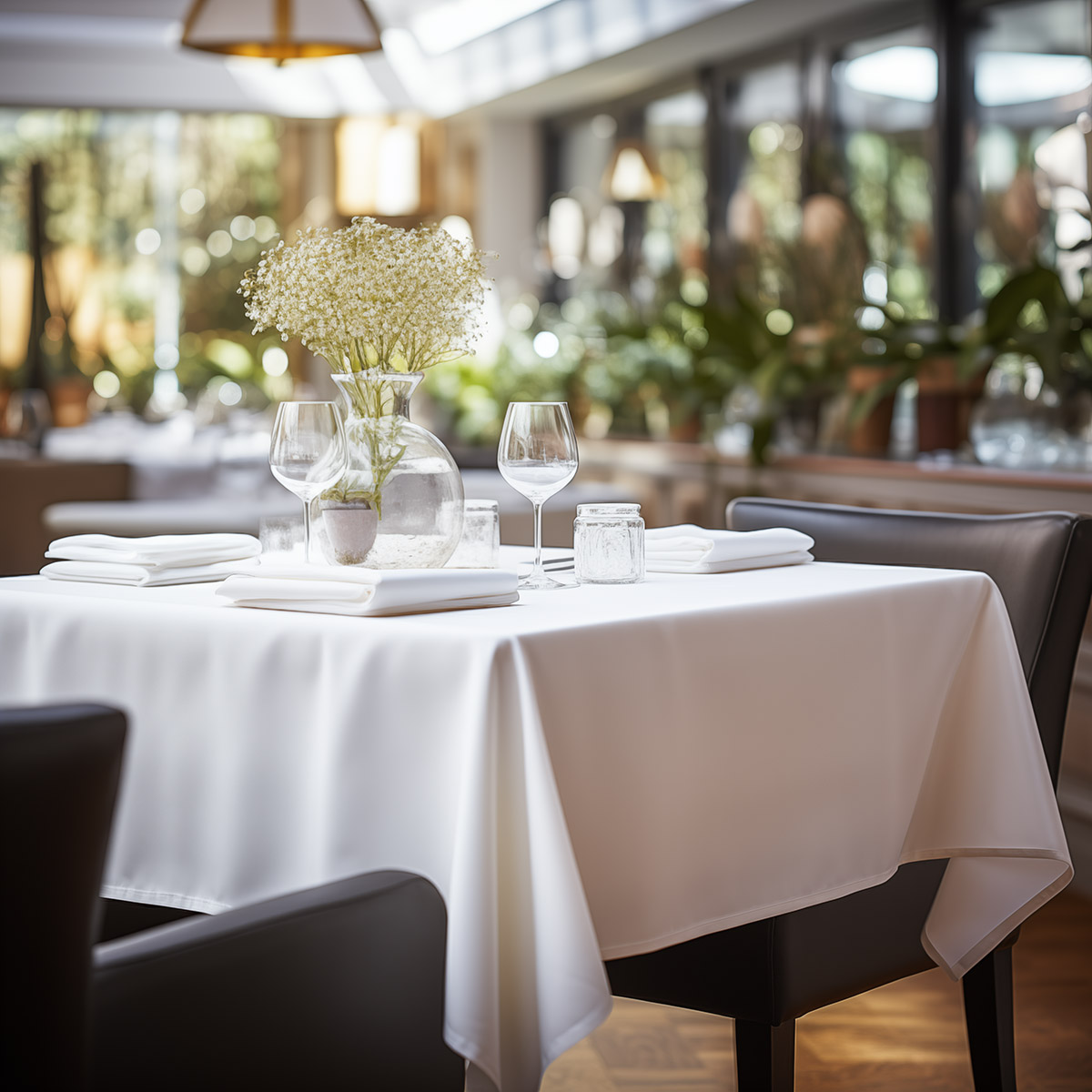 Stain Beauty Home Τραπεζομάντηλο επαγγελματικό Stain Art Ε8496 100x100 Λευκό - Image 1