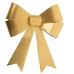 Beauty Home Φιόγκος σε Μεταλλικό Χρυσό 32 x 37 cm