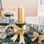 Beauty Home Φιόγκος σε Μεταλλικό Χρυσό 32 x 37 cm - Image 2