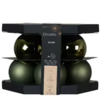 Beauty Home ΓΥΑΛΙΝΕΣ ΜΠΑΛΕΣ ΛΑΔΙ 8 CM ΣΕΤ 8 ΤΜΧ - Image 2