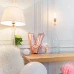 Beauty Home ΜΠΑΛΟΝΙ ΓΡΑΜΜΑ “V” 36cm ΡΟΖ ΧΡΥΣΟ - Image 2