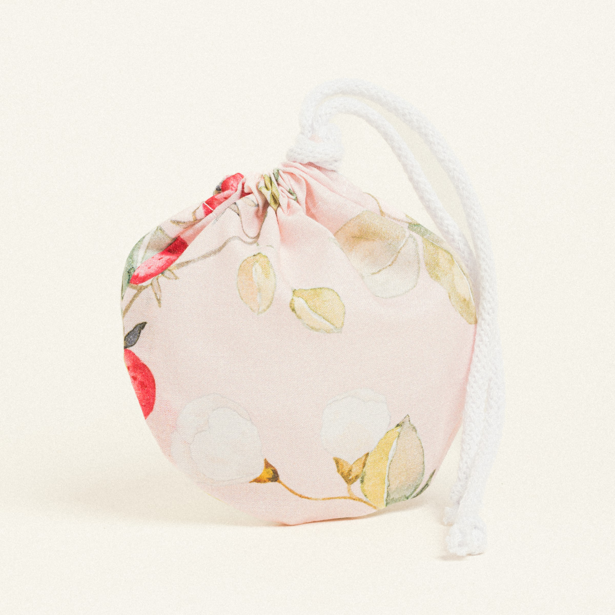 bcf5c579-87e6-40b8-8cf8-bef3a49c8eb5 Beauty Home ΠΟΥΓΚΙ ΟΒΑΛ ΜΕ ΚΟΡΔΟΝΙ 13 x 14 cm ΠΟΠΛΙΝΑ ΦΡΑΟΥΛΕΣ ΚΑΙ ΑΝΘΗ - Image 1