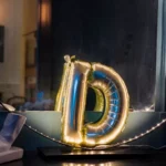 Beauty Home ΜΠΑΛΟΝΙ ΓΡΑΜΜΑ “D” 36cm ΧΡΥΣΟ - Image 2