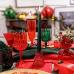 Beauty Home 2 κεριά σκούρο πράσινο Ø2.2 x 25 cm - Image 2