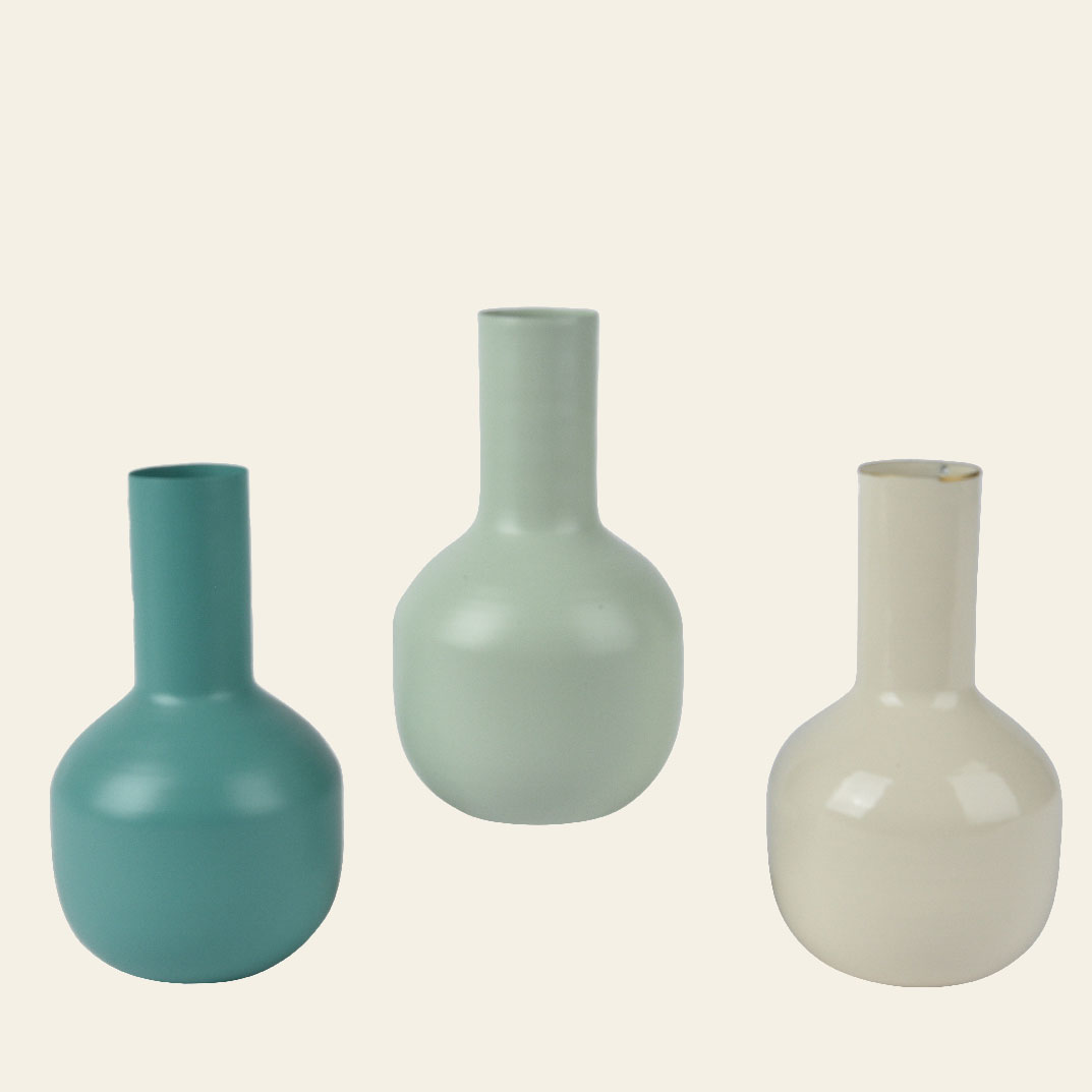 d686f289-68f6-4e23-8690-b457643a408b Beauty Home Βάζο Μεταλλικό 10 x 19 cm - Image 1