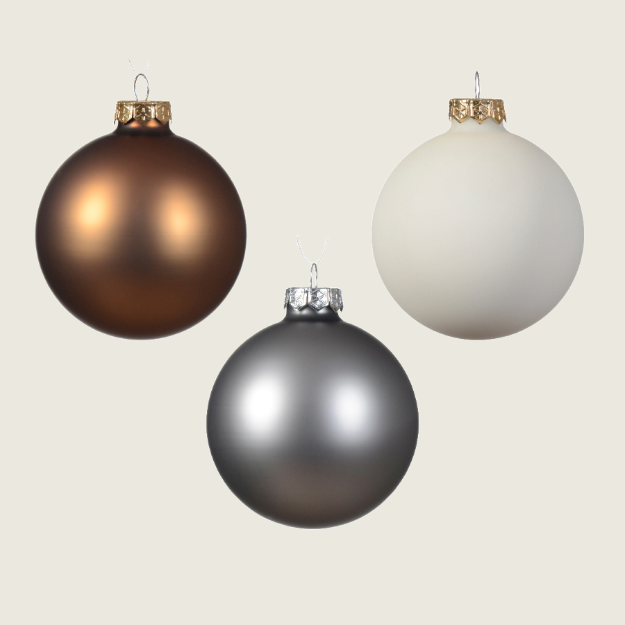 d8ac6b97-2f67-4cf5-a382-3c5652a7ae3c Beauty Home ΓΥΑΛΙΝΕΣ ΜΠΑΛΕΣ 3 ΧΡΩΜΑΤΑ 8 cm ΣΕΤ 16 ΤΜΧ - Image 1