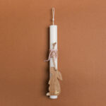 Beauty Home ΛΑΜΠΑΔΑ 25cm ΞΥΛΙΝΟΣ ΛΑΓΟΣ ΡΟΖ ΣΕ ΣΥΣΚΕΥΑΣΙΑ ΔΩΡΟΥ