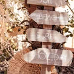 Beauty Home ΞΥΛΙΝΗ ΤΑΜΠΕΛΑ SUMMER VIBES 1.10 M X30 CM - Image 2