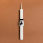 Beauty Home ΛΑΜΠΑΔΑ 25cm ΑΣΤΕΡΙ ΜΕΤΑΛΛΙΚΟ ΑΣΗΜΙ ΣΕ ΣΥΣΚΕΥΑΣΙΑ ΔΩΡΟΥ