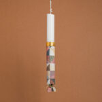 Beauty Home ΛΑΜΠΑΔΑ ΣΤΟΛΙΣΜΕΝΗ ΣΤΟΦΑ ΙΝΔΙΚΑ ΤΡΙΓΩΝΑ  ΣΕ ΣΥΣΚΕΥΑΣΙΑ ΔΩΡΟΥ