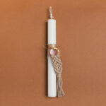 Beauty Home ΛΑΜΠΑΔΑ 25cm ΜΑΚΡΑΜΕ ΜΠΡΕΛΟΚ ΜΟΚΑ ΜΕ ΦΙΟΓΚΟ ΣΕ ΣΥΣΚΕΥΑΣΙΑ ΔΩΡΟΥ