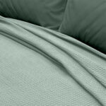 LINO Κουβέρτα King Size (240x260) Πικέ Cocoon Μέντα - Image 3