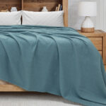 LINO Κουβέρτα Υπέρδιπλη (220x240) Πικέ Cocoon Πετρόλ - Image 2