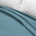 LINO Κουβέρτα Υπέρδιπλη (220x240) Πικέ Cocoon Πετρόλ - Image 3