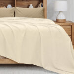 LINO Κουβέρτα King Size (240x260) Πικέ Cocoon Εκρού - Image 2