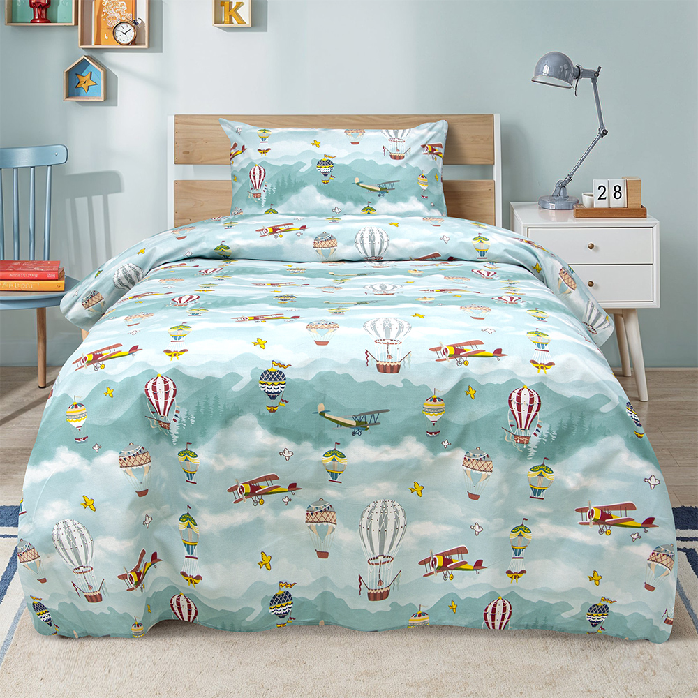 1500005260 LINO ΠΑΙΔΙΚΑ ΣΕΤ ΣΕΝΤΟΝΙΑ CLOUD CHASERS PETROL 170X260 - Image 1