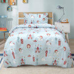 LINO ΠΑΙΔΙΚΑ ΣΕΤ ΣΕΝΤΟΝΙΑ CLOUD KINGDOM MINT 170X260