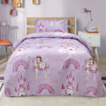 LINO ΠΑΙΔΙΚΑ ΣΕΤ ΣΕΝΤΟΝΙΑ DREAMY CASTLELAND LILAC 170X260