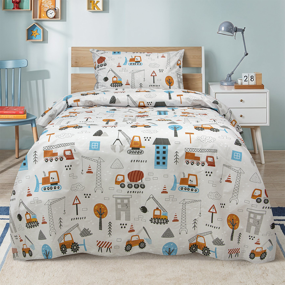 1500005269 LINO ΠΑΙΔΙΚΑ ΣΕΤ ΣΕΝΤΟΝΙΑ PLAYGROUND TOWN GREY 170X260 - Image 1