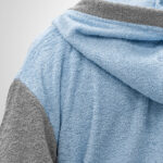 LINO Μπουρνούζι με κουκούλα Medium Revel Γαλάζιο - Image 5