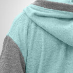 LINO Μπουρνούζι με κουκούλα Small Revel Μέντα - Image 5