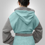 LINO Μπουρνούζι με κουκούλα Small Revel Μέντα - Image 9