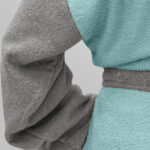 LINO Μπουρνούζι με κουκούλα Large Revel Μέντα - Image 10