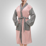 LINO Μπουρνούζι με κουκούλα Small Revel Ροζ - Image 8