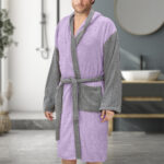 LINO Μπουρνούζι με κουκούλα Medium Revel Μωβ