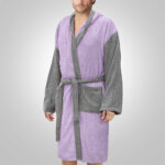 LINO Μπουρνούζι με κουκούλα Medium Revel Μωβ - Image 3