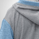 LINO Μπουρνούζι με κουκούλα Large Revel Γκρι - Image 5