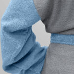 LINO Μπουρνούζι με κουκούλα Large Revel Γκρι - Image 10