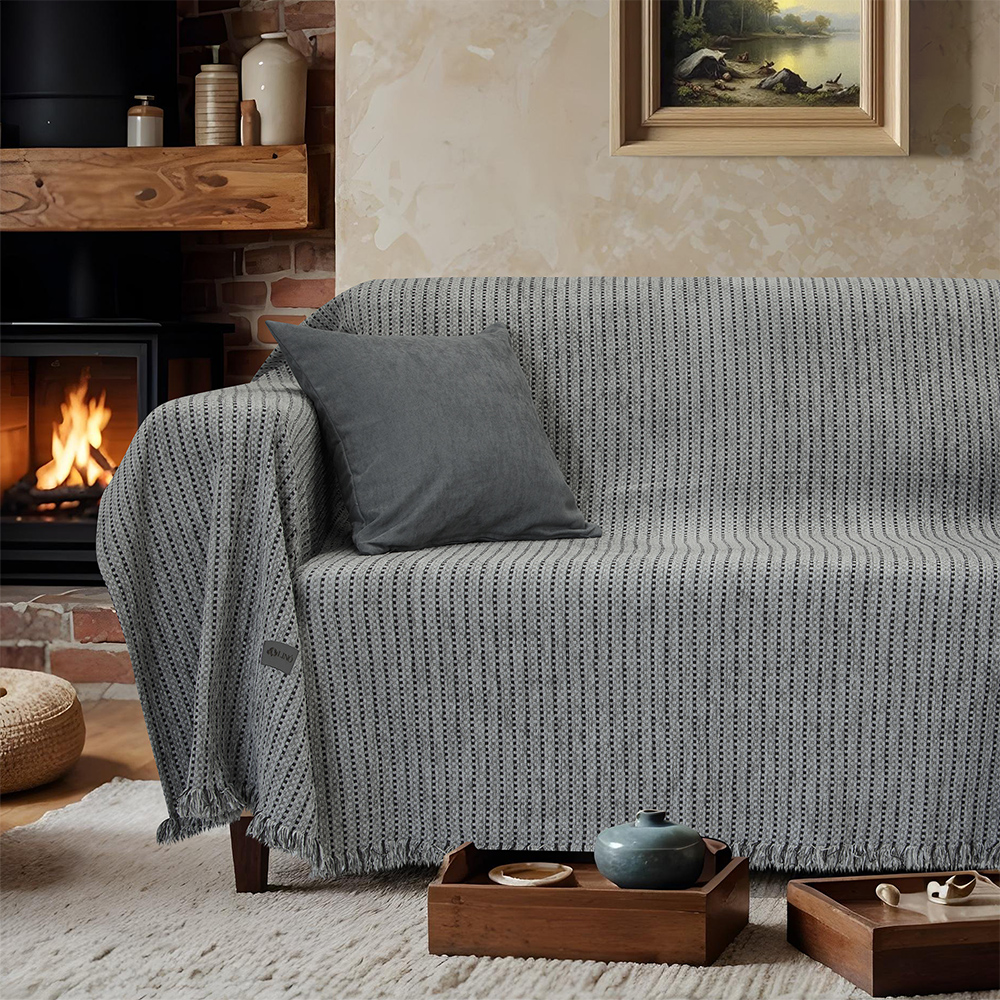 3000004488 LINO Ριχτάρι Καναπέ Διθέσιο (180x250) Velora Γκρι - Image 1