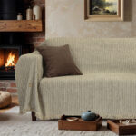 LINO Ριχτάρι Καναπέ Τριθέσιο (180x300) Velora Εκρού