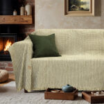 LINO Ριχτάρι Καναπέ Τριθέσιο (180x300) Velora Λαδί