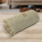 LINO Ριχτάρι Καναπέ Τριθέσιο (180x300) Velora Λαδί - Image 4